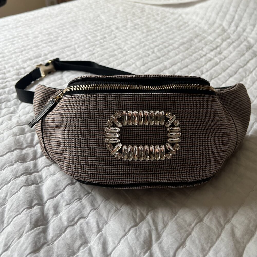Roger Vivier Belty Viv Checked Belt Bag